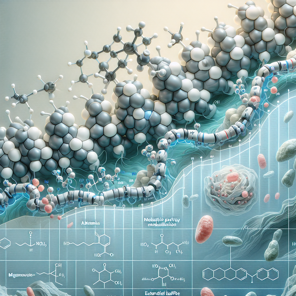 Stylized biological pathway artwork representing Albiglutide research context