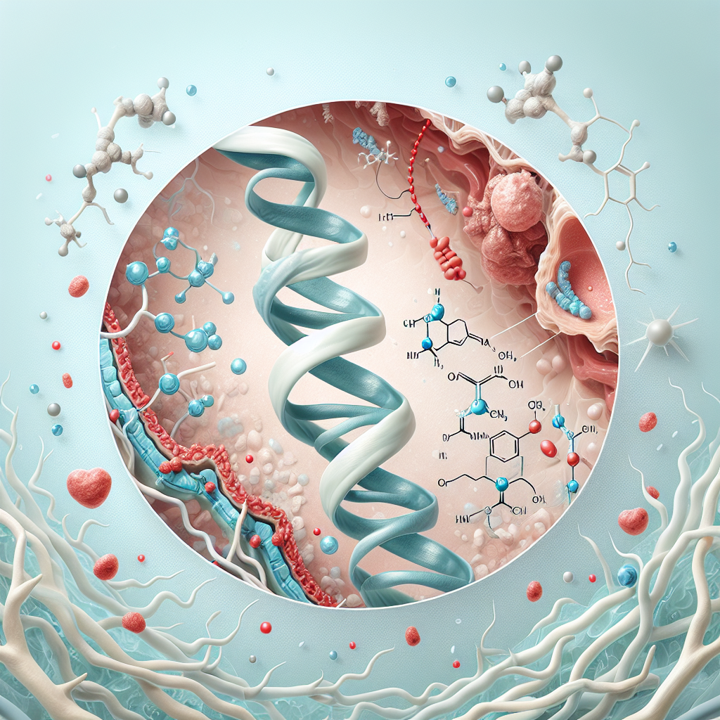 Stylized biological pathway artwork representing Angiotensin II research context