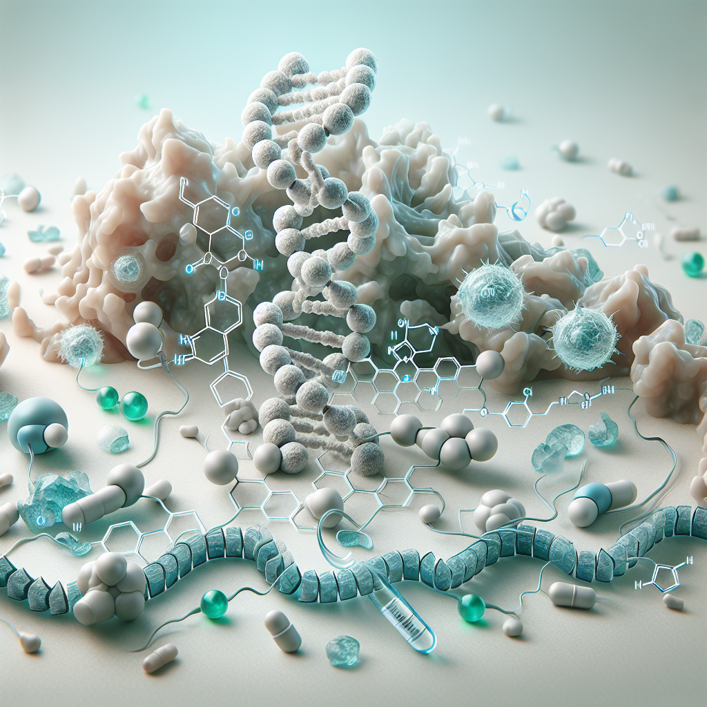 Stylized biological pathway artwork representing Anserine research context