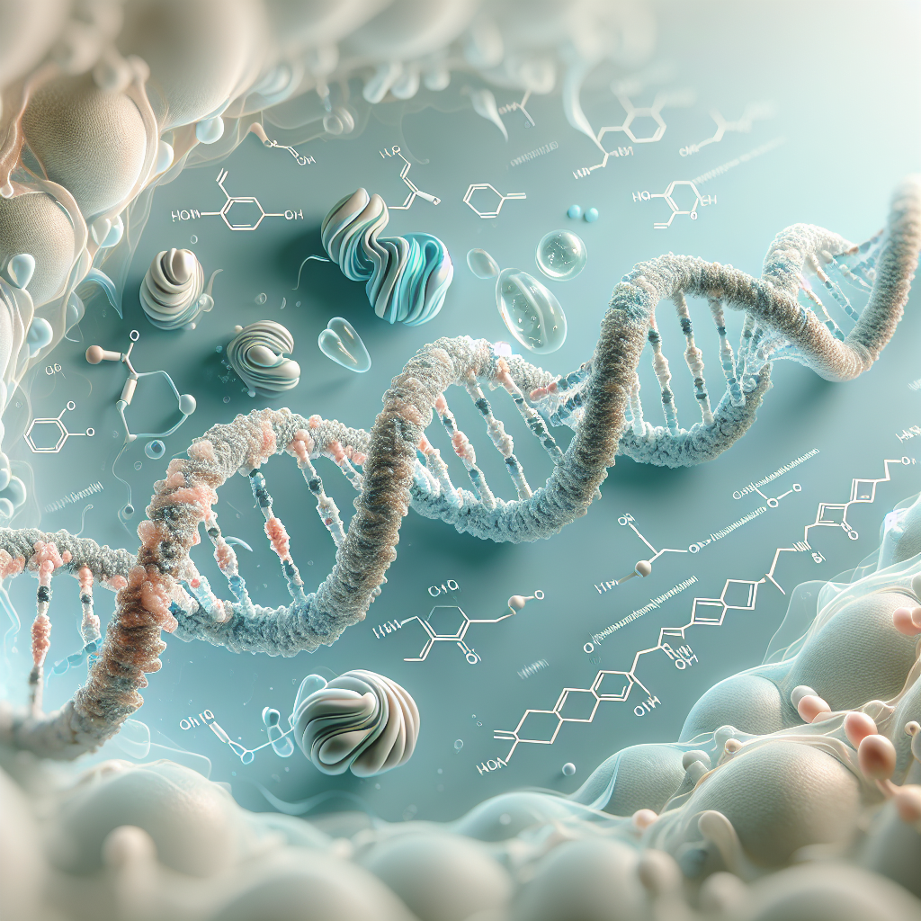 Stylized biological pathway artwork representing BI 456906 research context