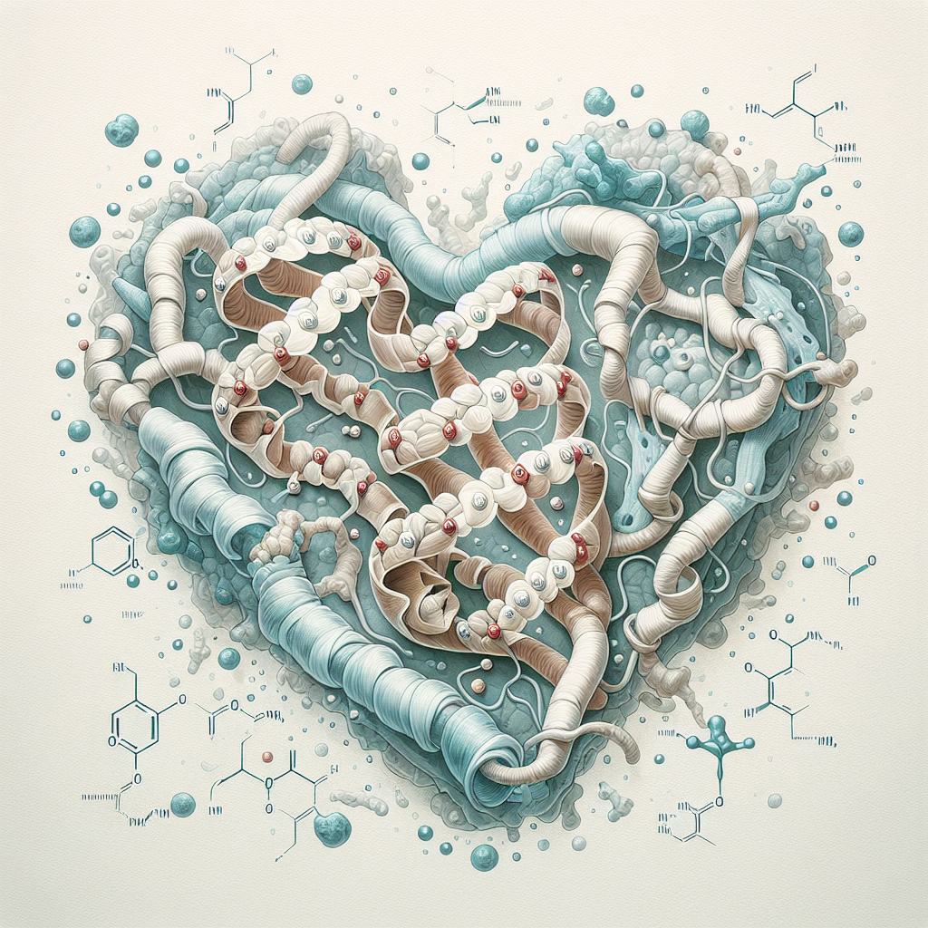 Stylized biological pathway artwork representing BNP research context