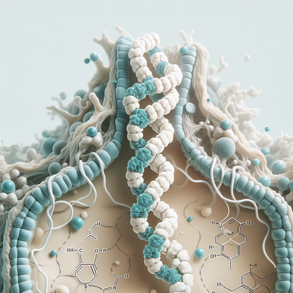 Stylized biological pathway artwork representing Calcitonin research context