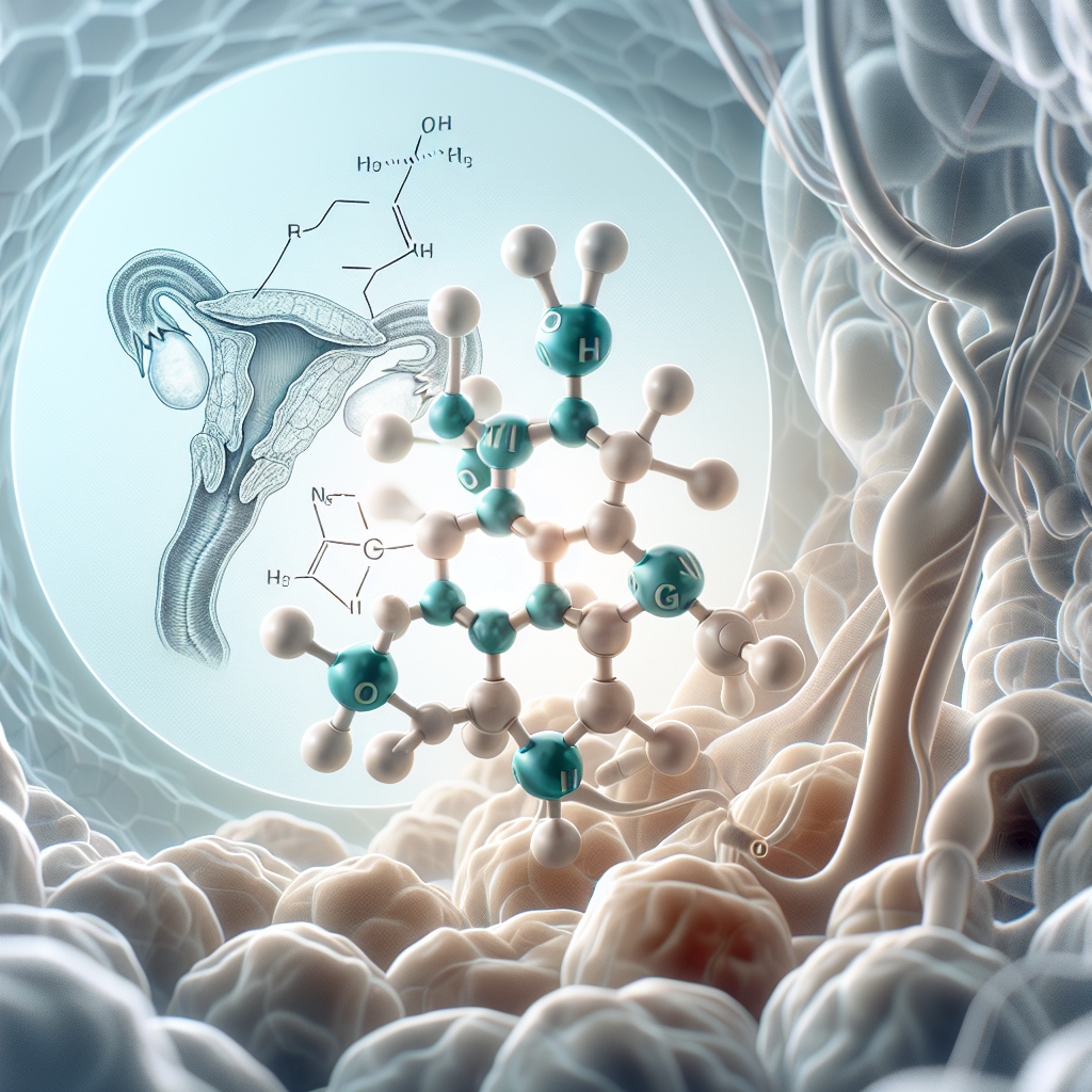 Stylized biological pathway artwork representing Capromorelin research context