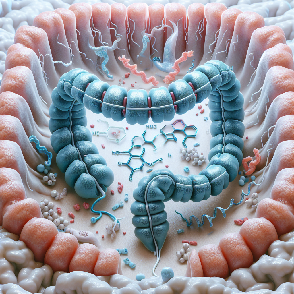 Stylized biological pathway artwork representing Cholecystokinin research context