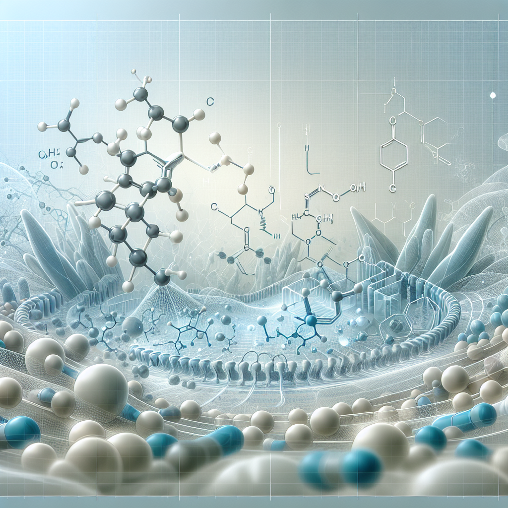 Stylized biological pathway artwork representing Choline Chloride research context