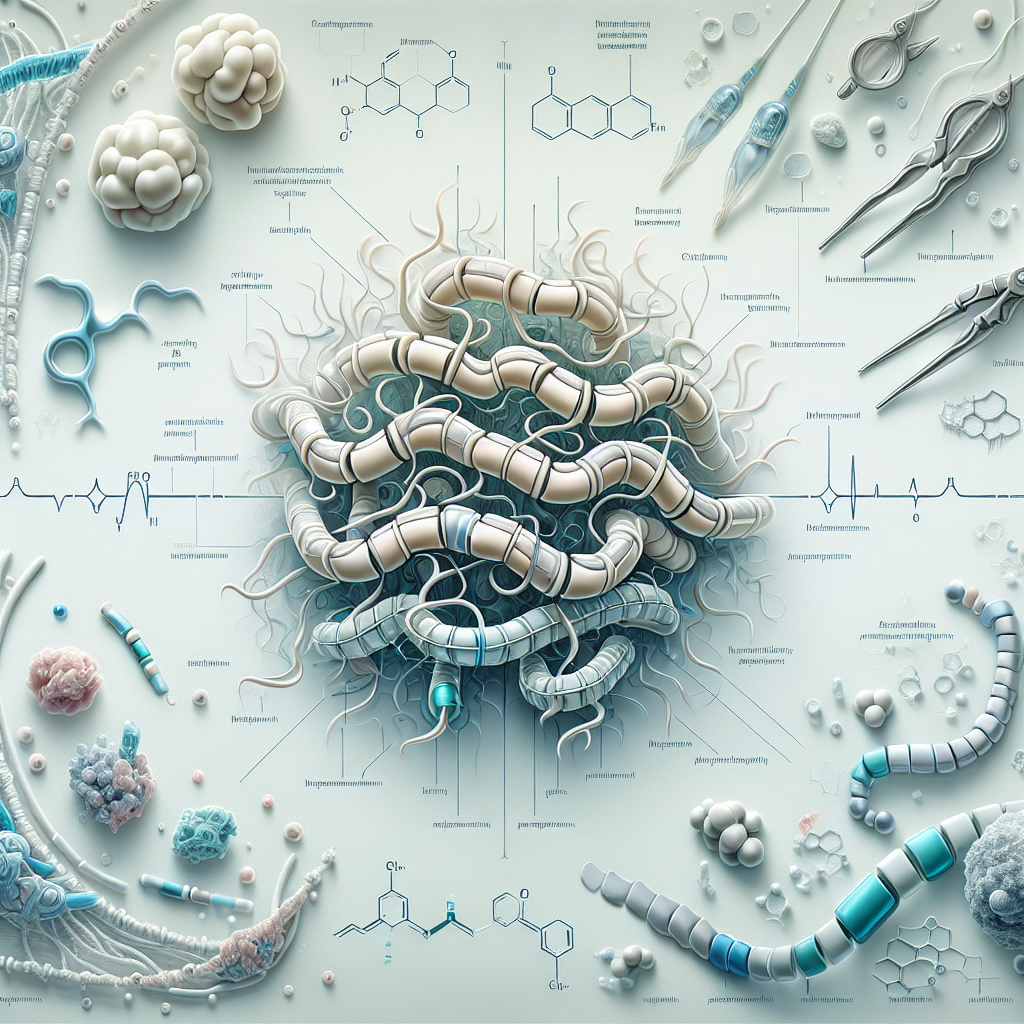 Stylized biological pathway artwork representing Colivelin research context