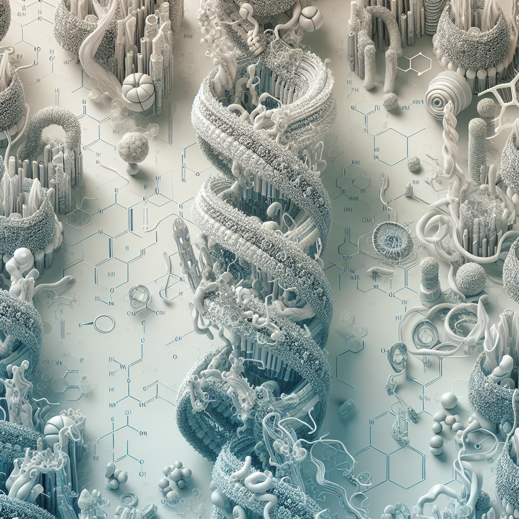 Stylized biological pathway artwork representing Cortexin research context