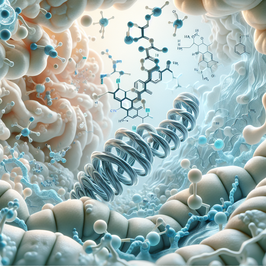 Stylized biological pathway artwork representing Degarelix research context