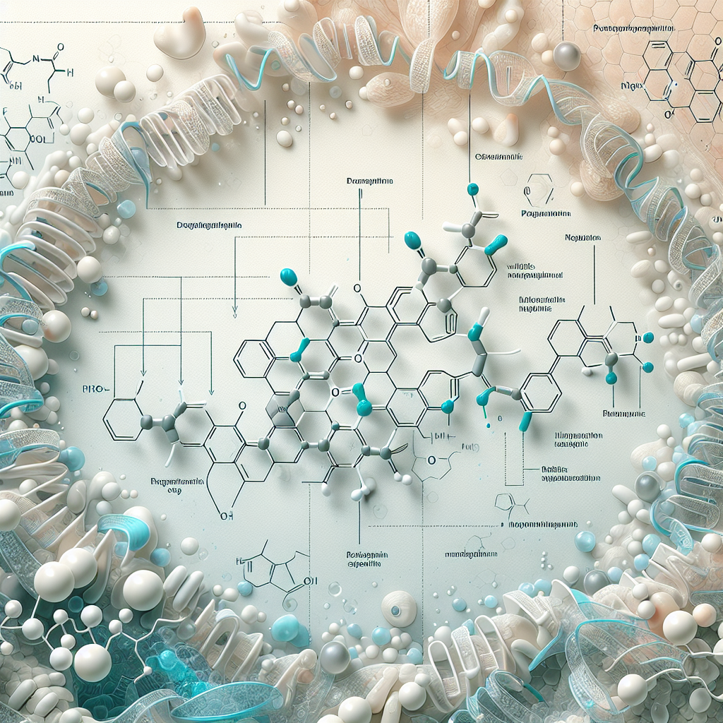 Stylized biological pathway artwork representing Dulaglutide research context