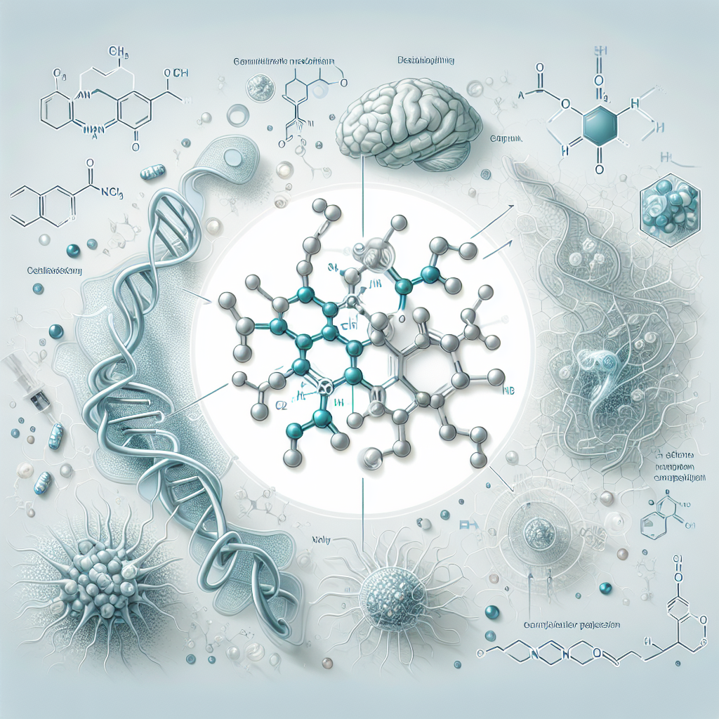 Stylized biological pathway artwork representing Enkephalin research context