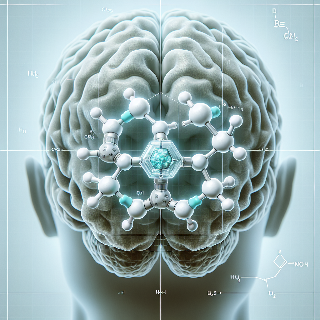 Stylized biological pathway artwork representing Fasoracetam research context