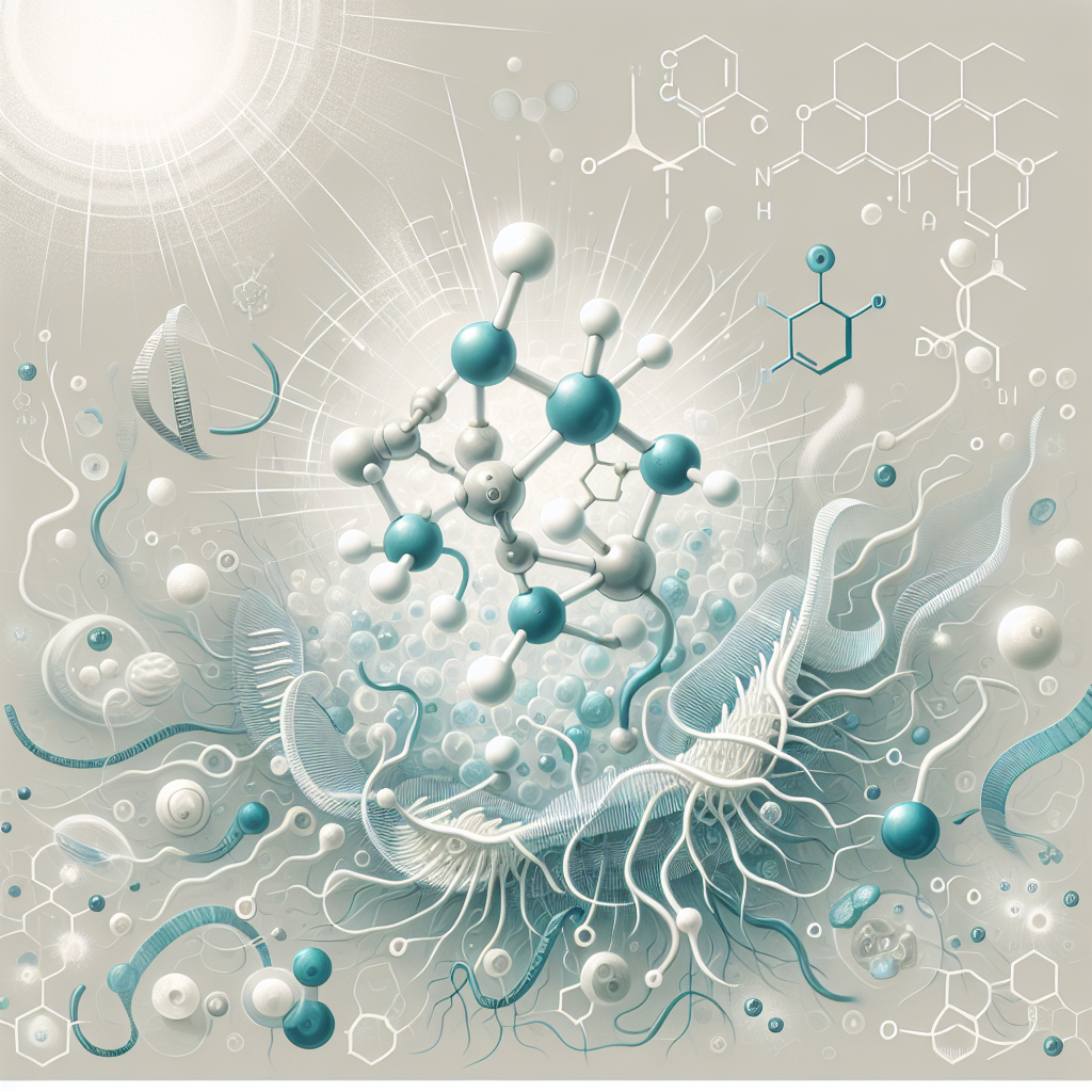 Stylized biological pathway artwork representing Fisetin research context