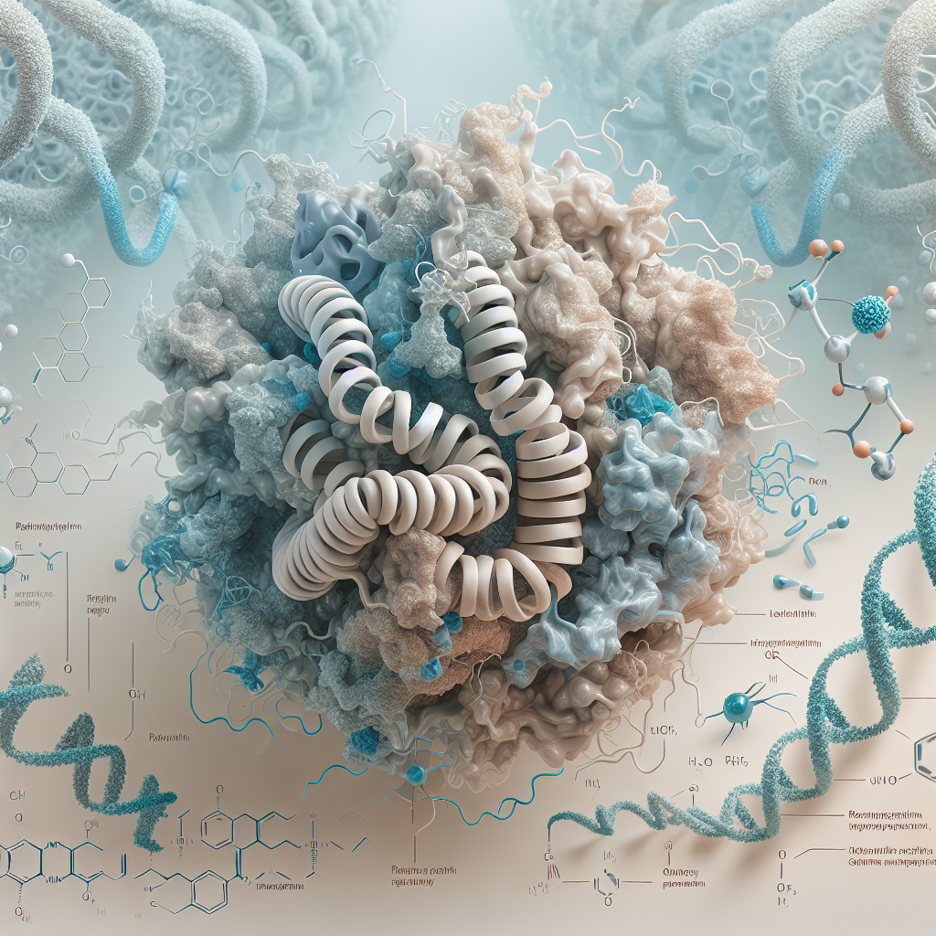 Stylized biological pathway artwork representing Follistatin 344 research context