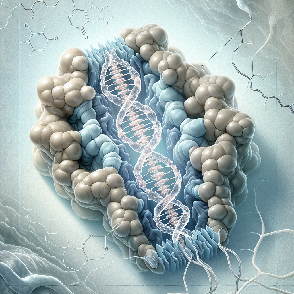 Stylized biological pathway artwork representing Galanin research context