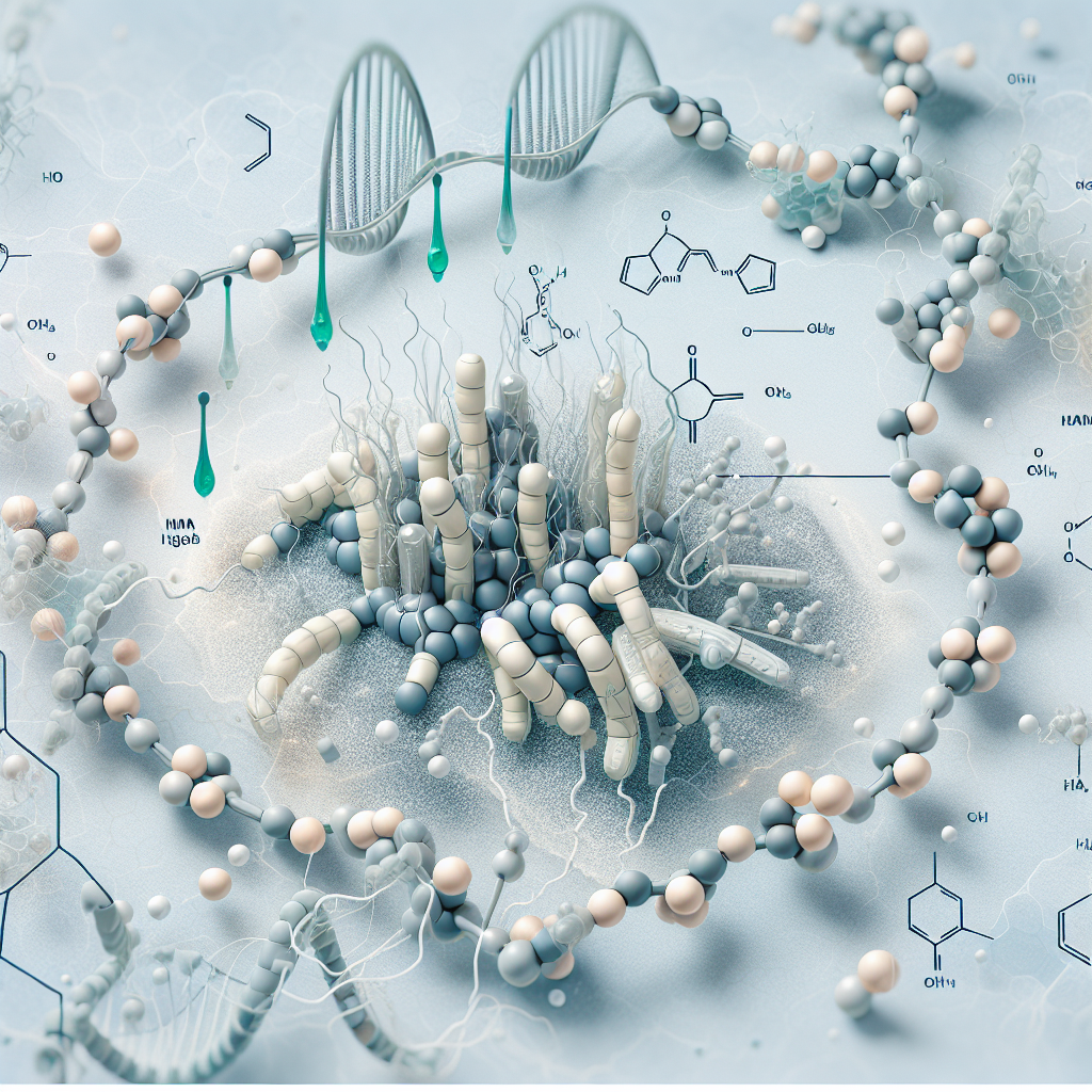 Stylized biological pathway artwork representing Glycine research context