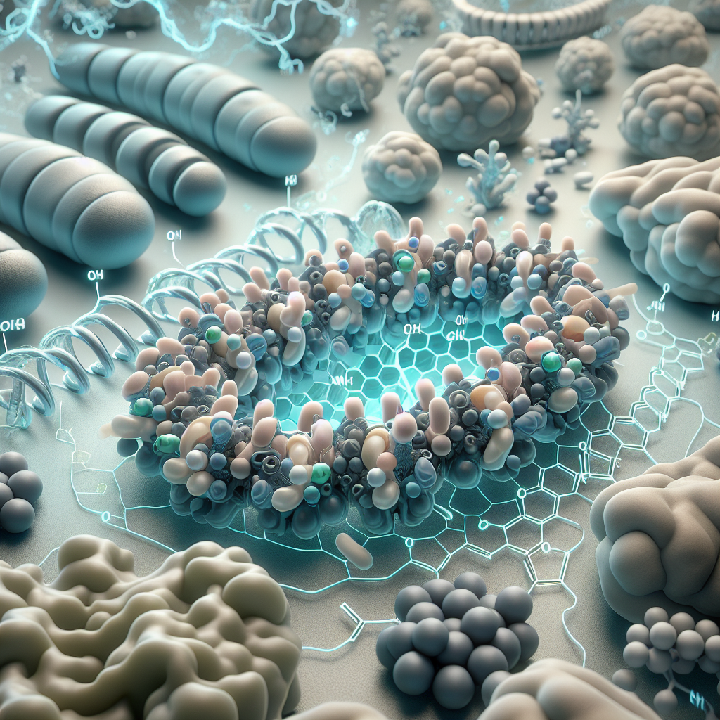 Stylized biological pathway artwork representing Insulin Detemir research context