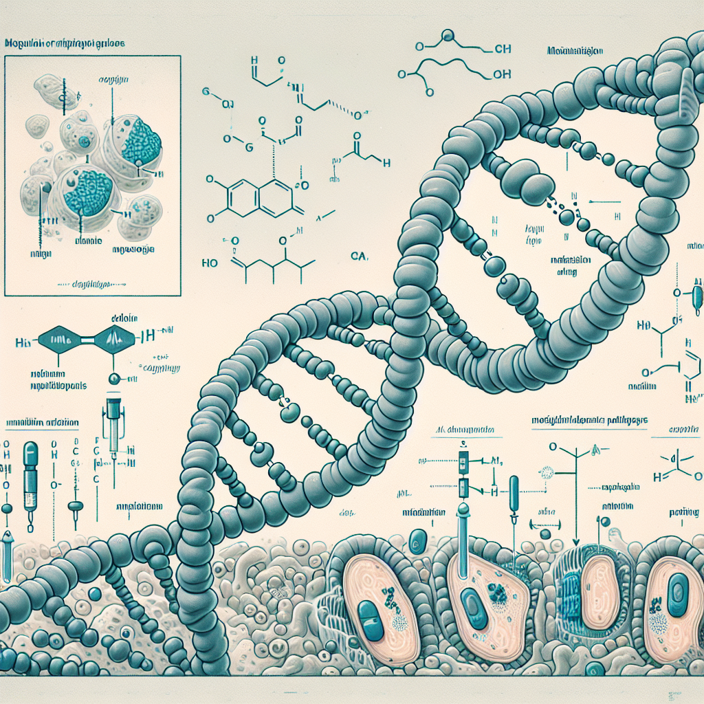 Stylized biological pathway artwork representing Insulin Glargine research context