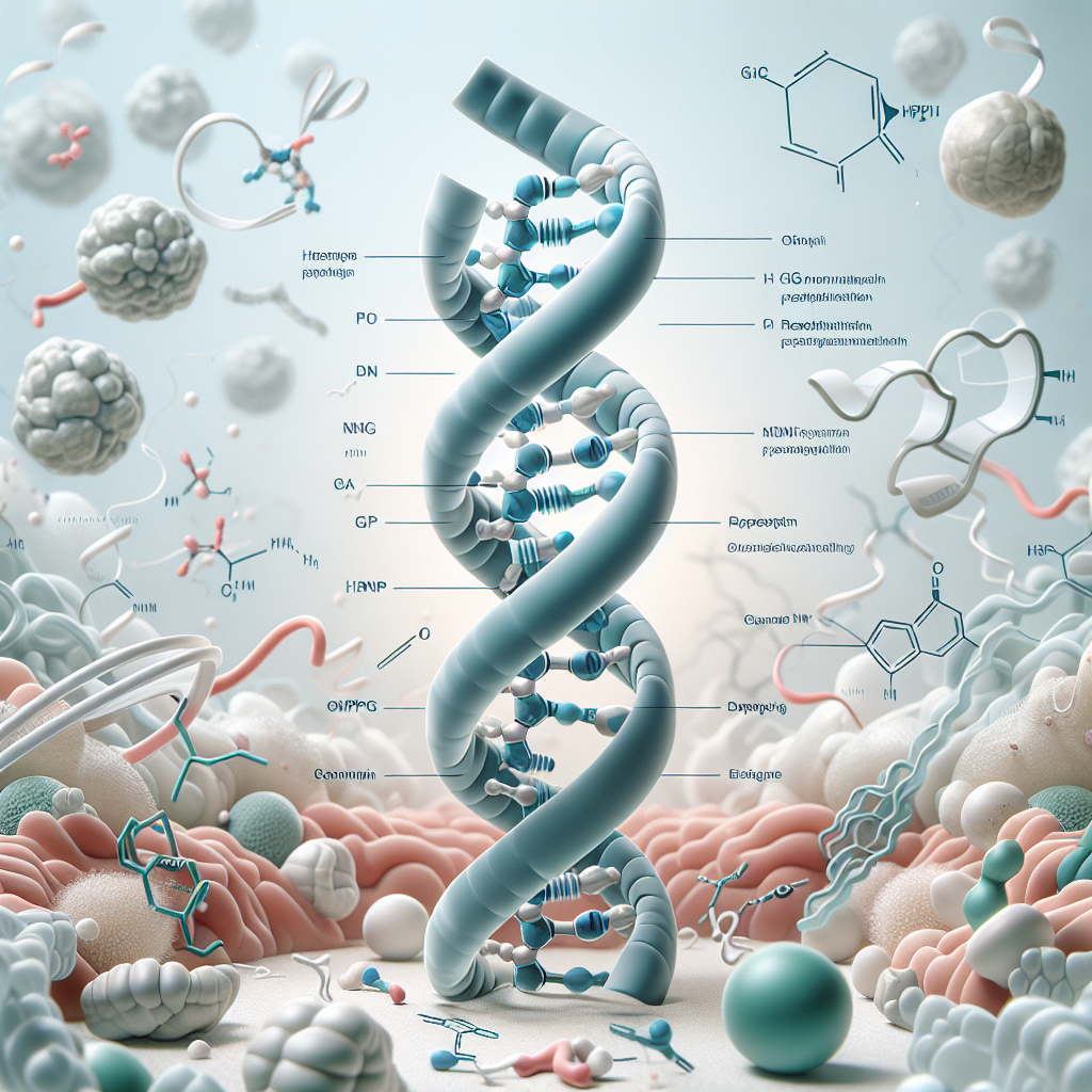 Stylized biological pathway artwork representing Kisspeptin-10 research context