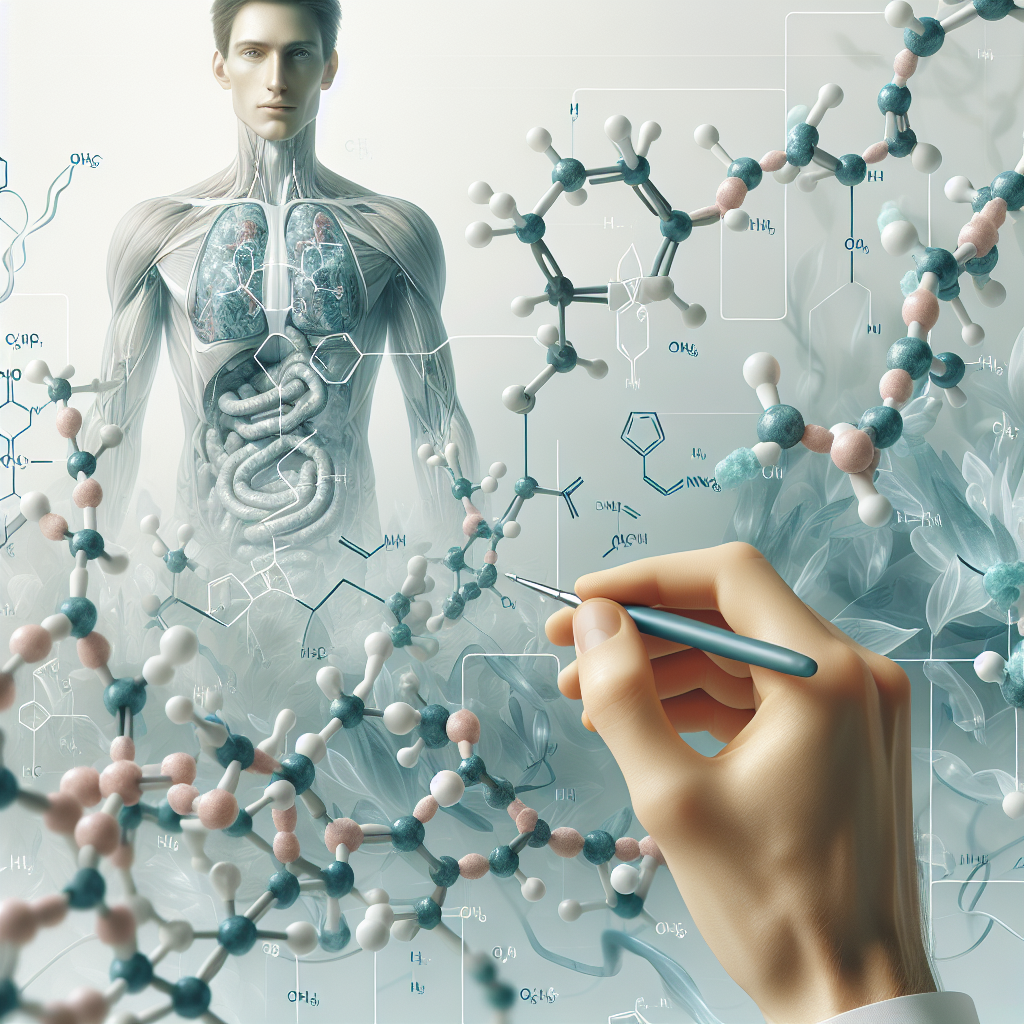 Stylized biological pathway artwork representing L-Citrulline research context