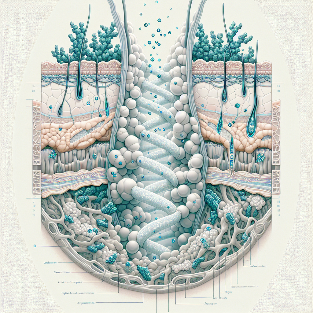Stylized biological pathway artwork representing Leuphasyl research context