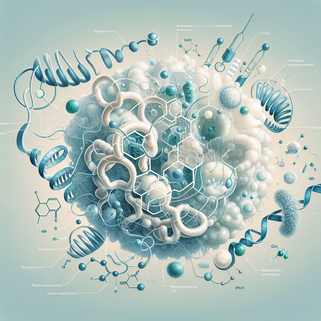 Stylized biological pathway artwork representing Methionine research context