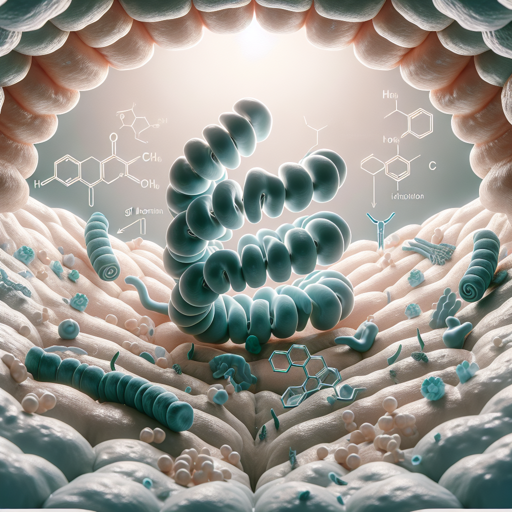 Stylized biological pathway artwork representing Motilin research context