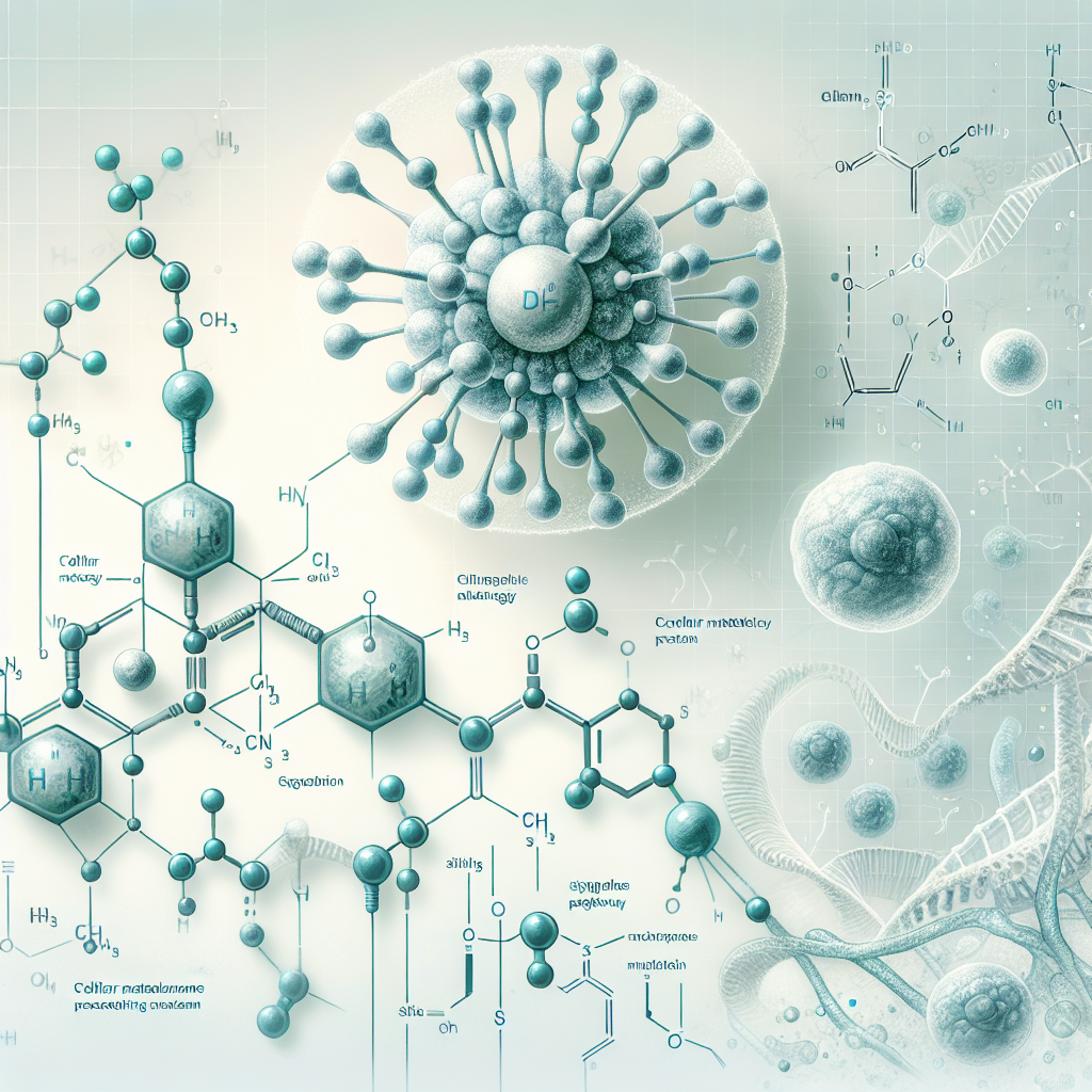 Stylized biological pathway artwork representing NAD+ research context