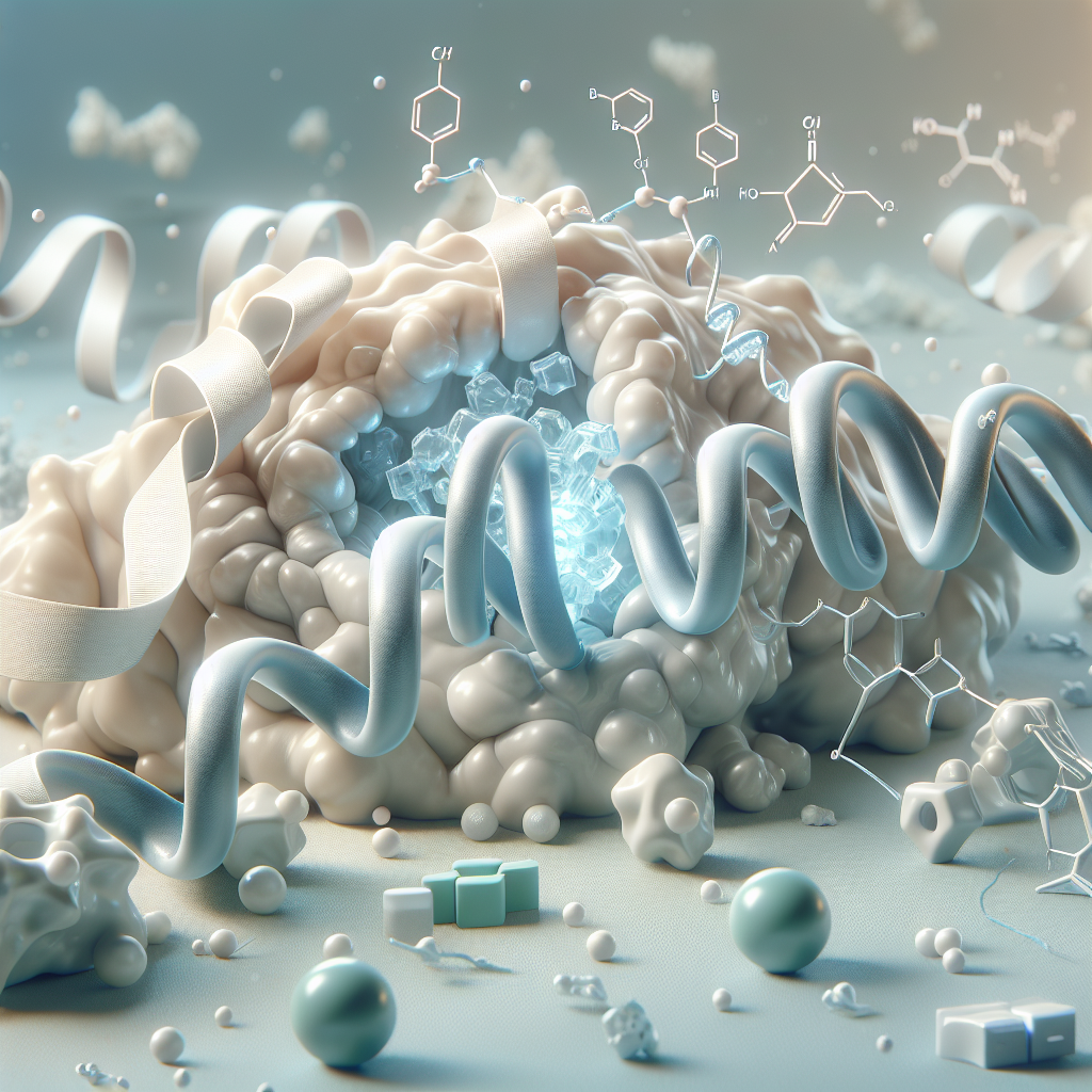 Stylized biological pathway artwork representing Neuromedin B research context