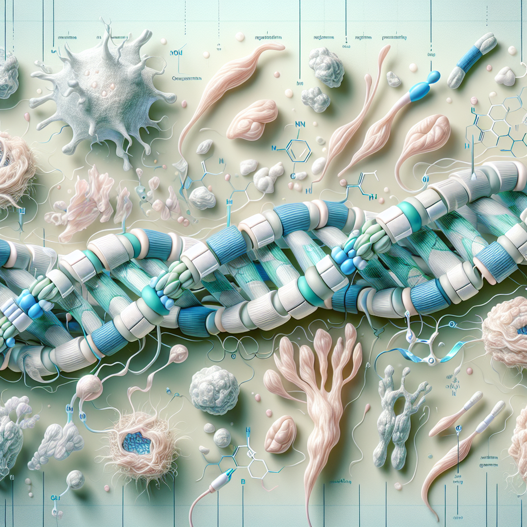 Stylized biological pathway artwork representing Neuromedin U research context