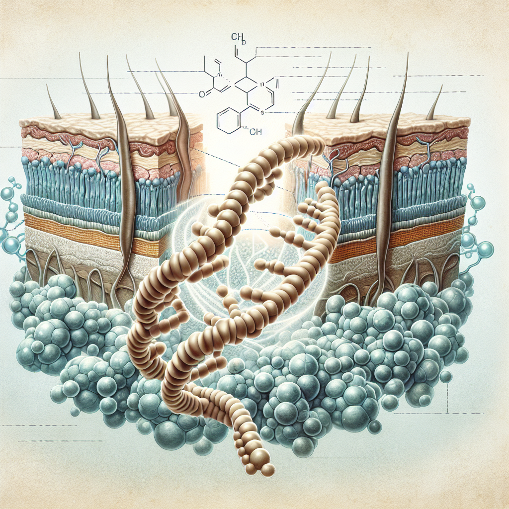 Stylized biological pathway artwork representing Progeline research context