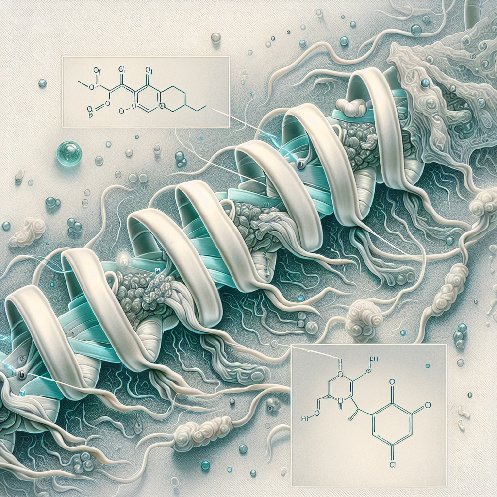 Stylized biological pathway artwork representing PT-141 research context