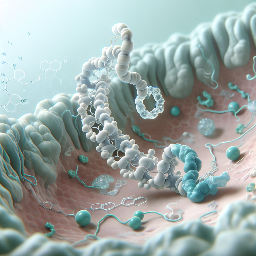 Stylized biological pathway artwork representing PTH 1-34 research context
