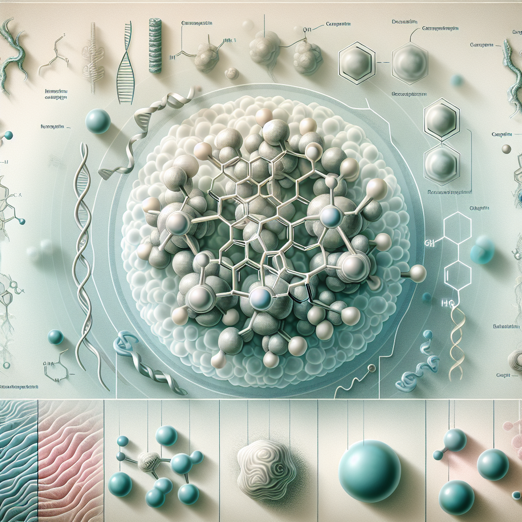 Stylized biological pathway artwork representing Quercetin research context
