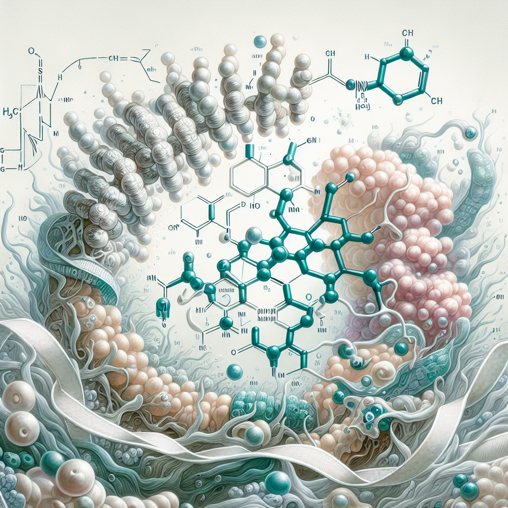 Stylized biological pathway artwork representing Rapamycin research context