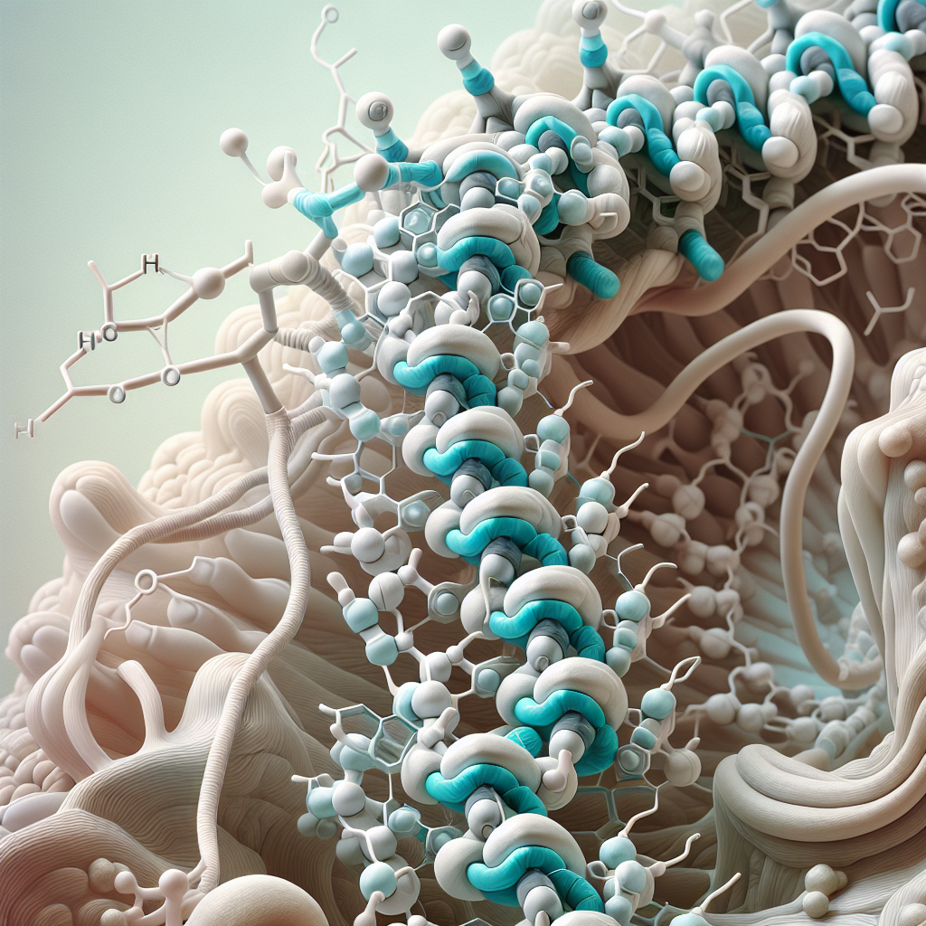 Stylized biological pathway artwork representing Somatostatin research context