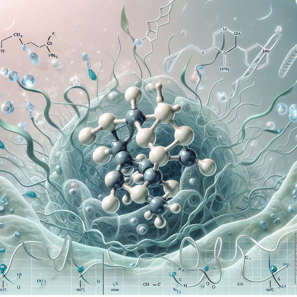 Stylized biological pathway artwork representing Spermidine research context