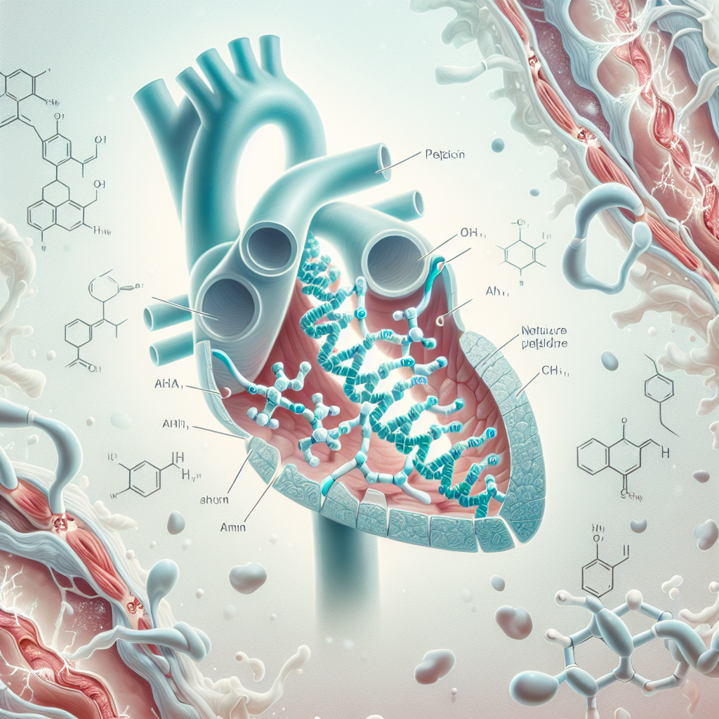 Stylized biological pathway artwork representing Urodilatin research context