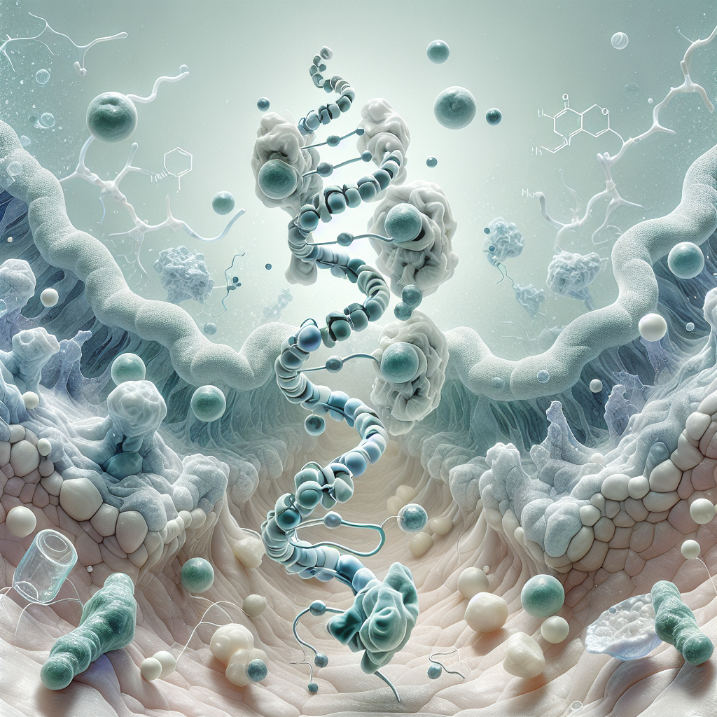 Stylized biological pathway artwork representing VIP research context